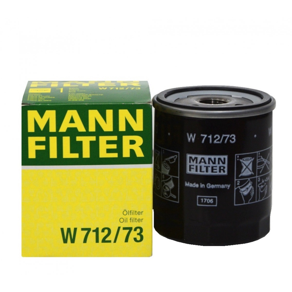 Mann w7015. Mann-Filter w 712/73. Mann-Filter w 712/73 фильтр масляный. Mann Filter w712/73 Ford. W712/73 Применяемость фильтр масляный.