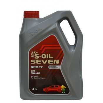 S-oil Seven Red 7 SN 5w40 4 литра