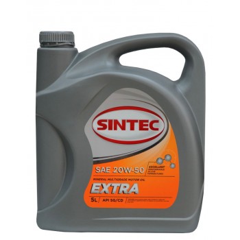 Sintec EXTRA 20w-50  SG-CD 5 литров